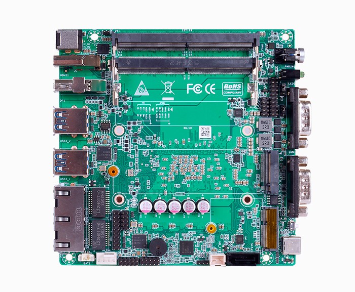 UT100NU- 12x12cm工控主板 - Intel Ultra5 125H / Ultra7 155H迷你主板双网双串口带Type-C迷你电脑主机工控机主板