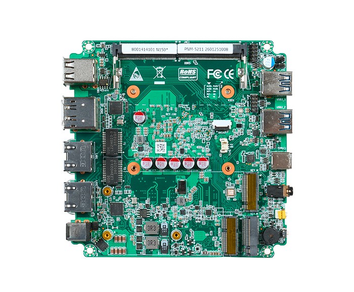 PNM-5211 - 12x12cm工控主板 - N100/N305迷你主板双2.5g网口x86低功耗nas软路由主机迷你电脑主机工控机主板